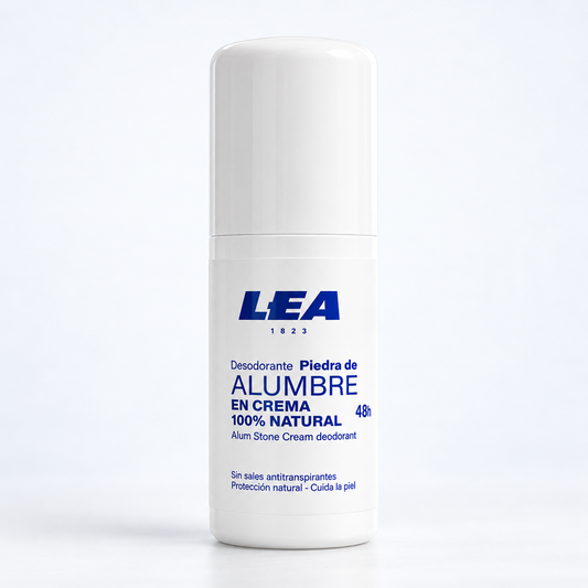 Desodorante de piedra de alumbre en crema LEA, envase roll-on